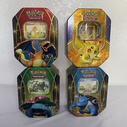Pokémon Metal Card Tins (empty)