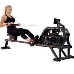 Sunny health & fitness water rowing machine Obsidian Surge