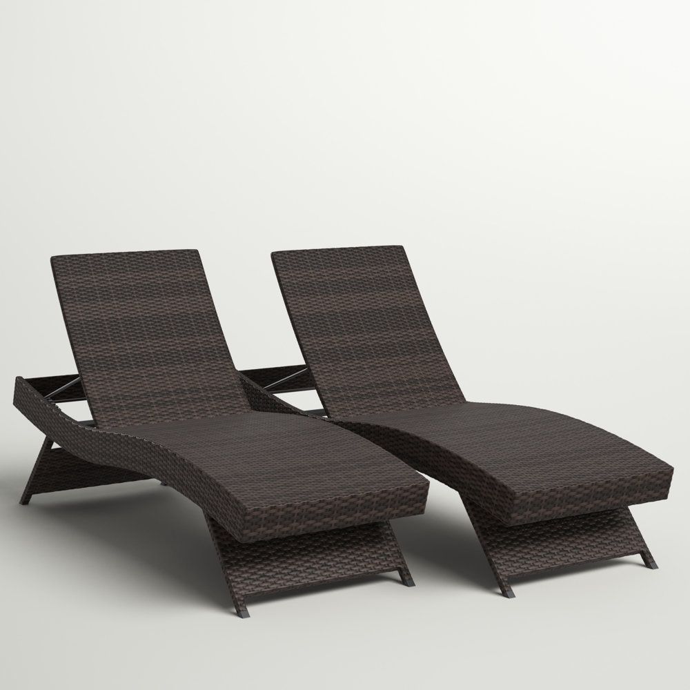 New 2pc Set Sun Lounge Chair In Box