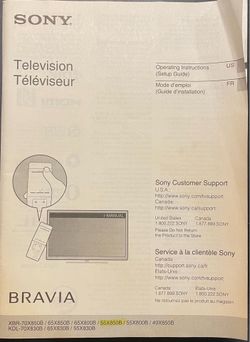 Sony 55X850B 4k 55” TV