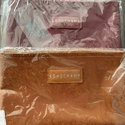 New Longchamp Wristlets (Brown or Burgundy) $15 Each or 2/$20