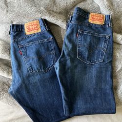 Men’s Levi’s 514 • Size 31x30 • Two Pairs, Same Color