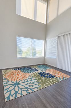 Large Floral Area Rug