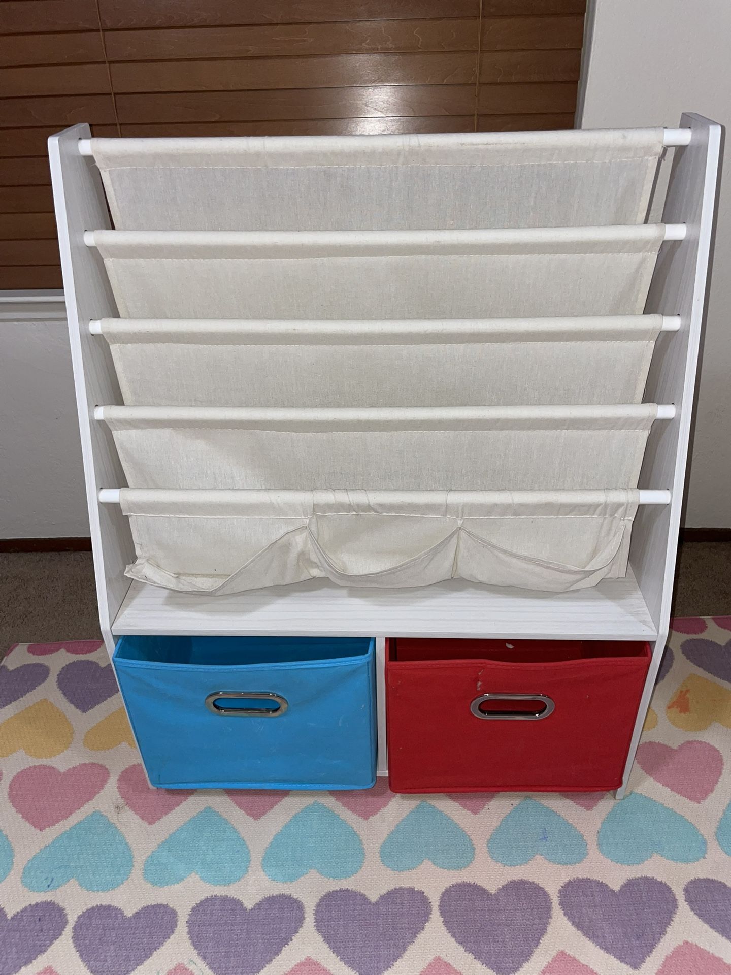 Kids 4 Tier Book Shelf With Storage