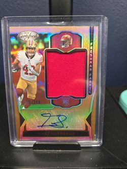 Issac guerendo rookie patch auto /349 49ers