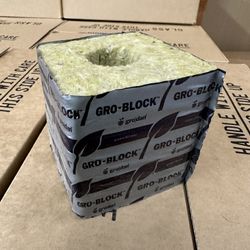 4x4x4 Grodan Rockwool Cubes