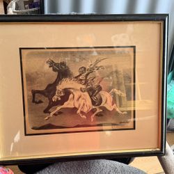 “Horseman” Signed Original Lithgraph BY WILLIAM GROPPER 