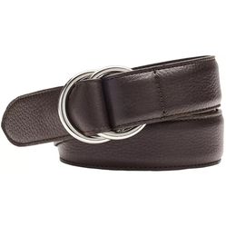 Peter Millar Deerskin Leather Belt O-Ring Expresso Made In Italy Size 34