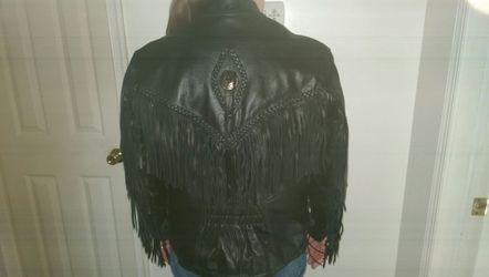 Woman's real leather