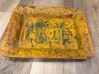 Vintage Antique Brass Platter