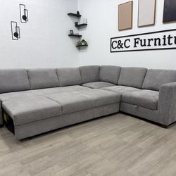 Pull Out and Storage Sectional Sofa - Delivery Available