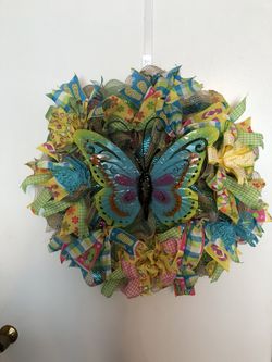 Butterfly wreath