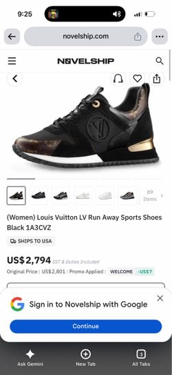 LV tennis shoe
