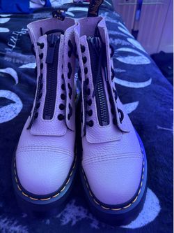Dr Martens Sinclair Milled Nappa Leather Platform Boots W: SIZE 9