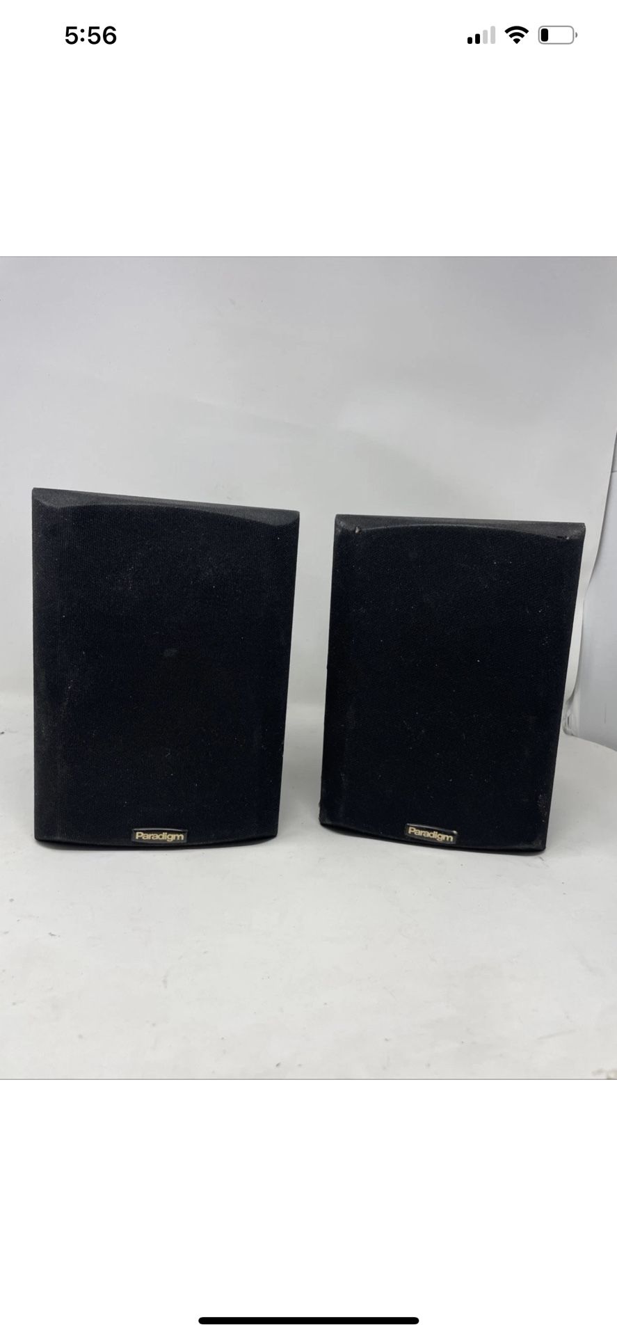 Paradigm Micro v3 Hifi Stereo Bookshelf Speakers Black Pair of 2