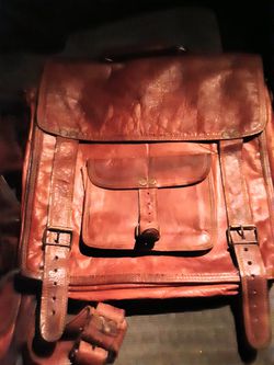 Brown Leather Messenger Bag & Cross body Bag