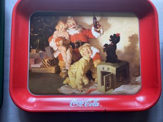 Coca Cola Tin Trays Vintage 