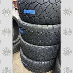 LT 295 50 22 Set of 4 Used Nitto Ridge Grappler With 80% Tread Remaining
