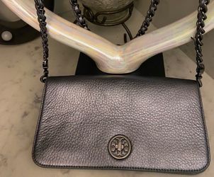 Tory Burch Metallic Leather Chain Crossbody Bag