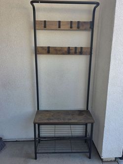 Entryway Hall Tree with Bench