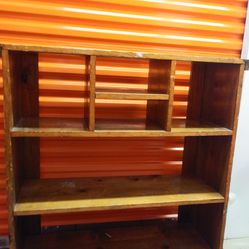 Wood Shelf Storage Bookcase Organizer with doors
