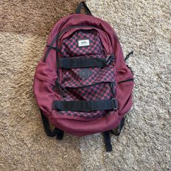 Vans Maroon Backpack