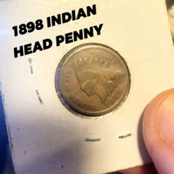 1898 Indian Penny & 1937 Buffalo Nickel 