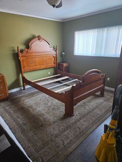 Antique bed frame