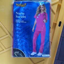 Spirit Halloween Costume Nurse Scrub 