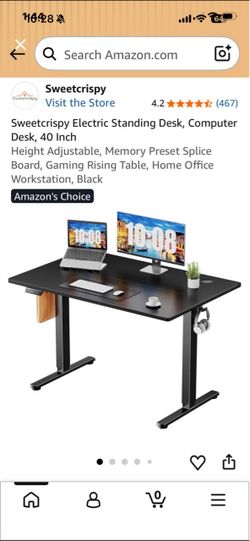 Sweetcrispy Electric Standing Desk 40 Inch