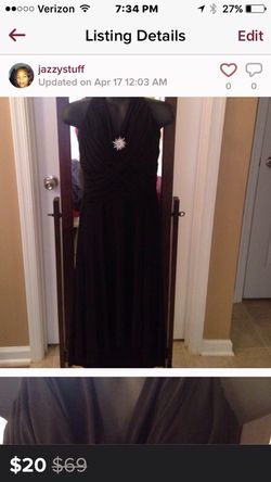 Black halter dress