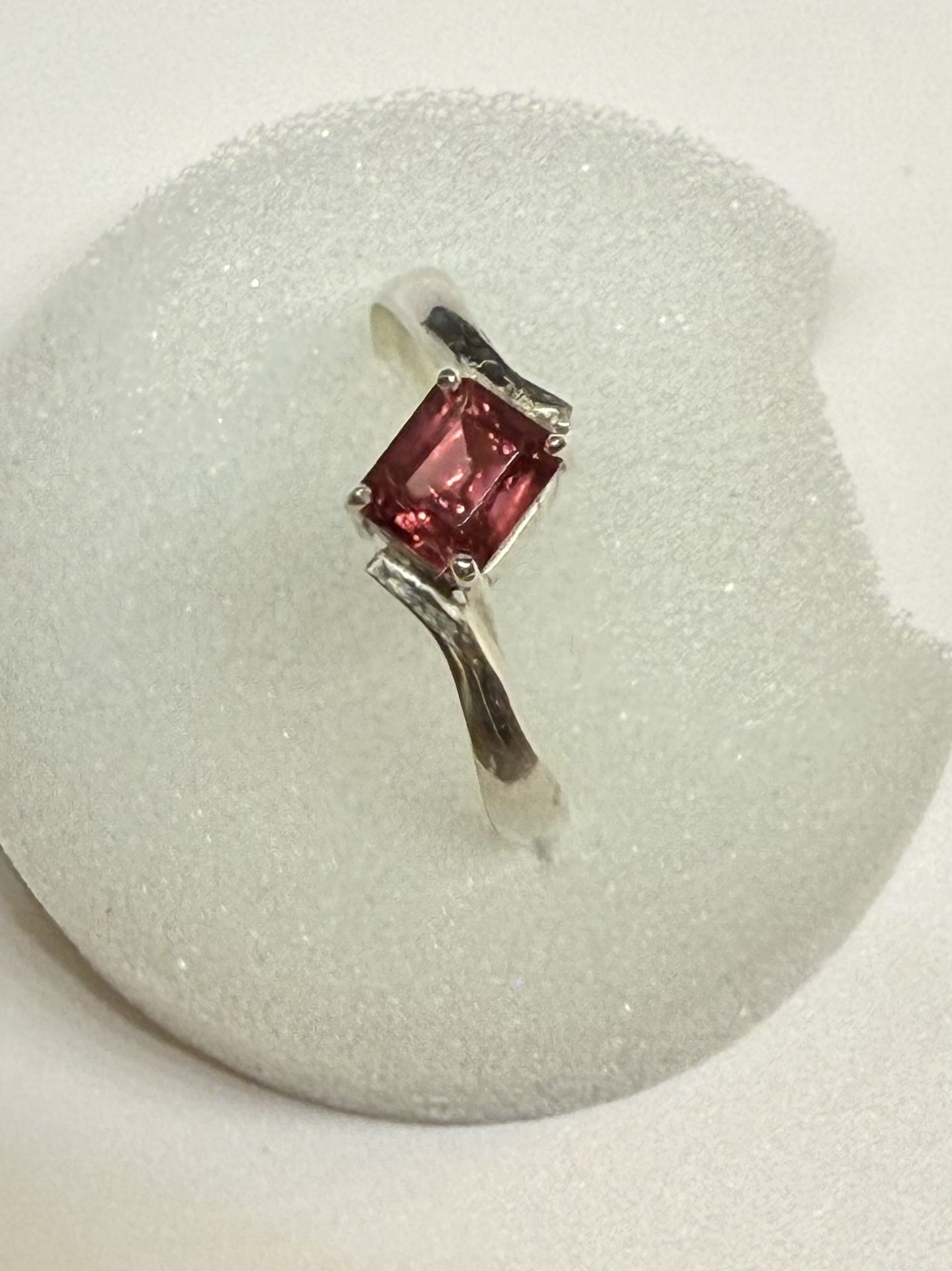 Handmade Beautiful Natural Pink Tourmaline 925 Silver Ring