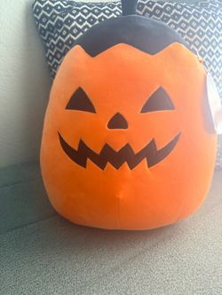 Squishmallow Halloween Jack-O-Lantern Plush