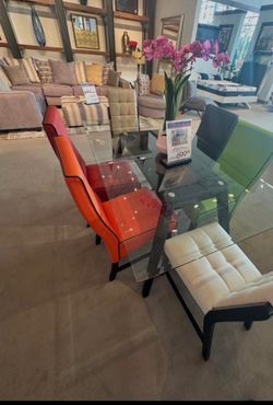 7 piece leather Dinning Room Table