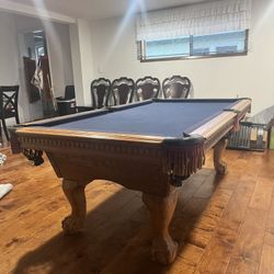 Pool Table 7ft ( Free Delivery & Set Up & New Color Felt Of Your Choice