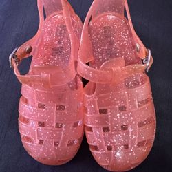 Coral jelly shoes