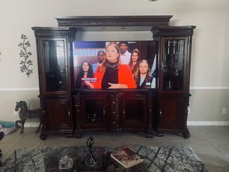 Beautiful Solid Wood Entertainment Center