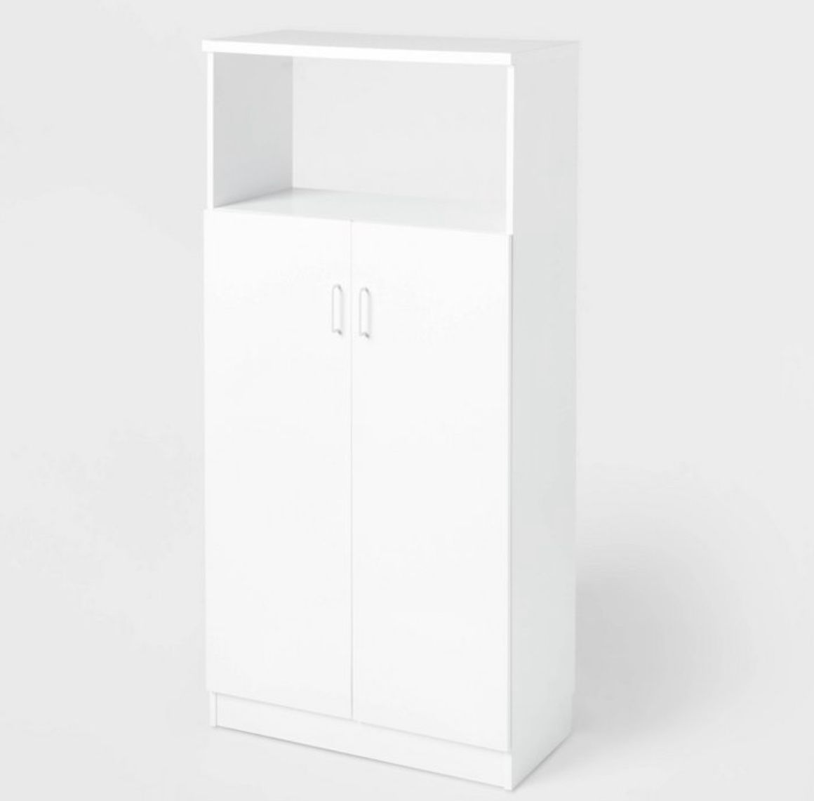 Large Storage Cabinet White - Brightroom™: 2-Door Design, Laminated Finish, Anti-Tip Hardware