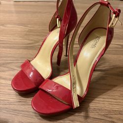 Red Michael Kors High Heels