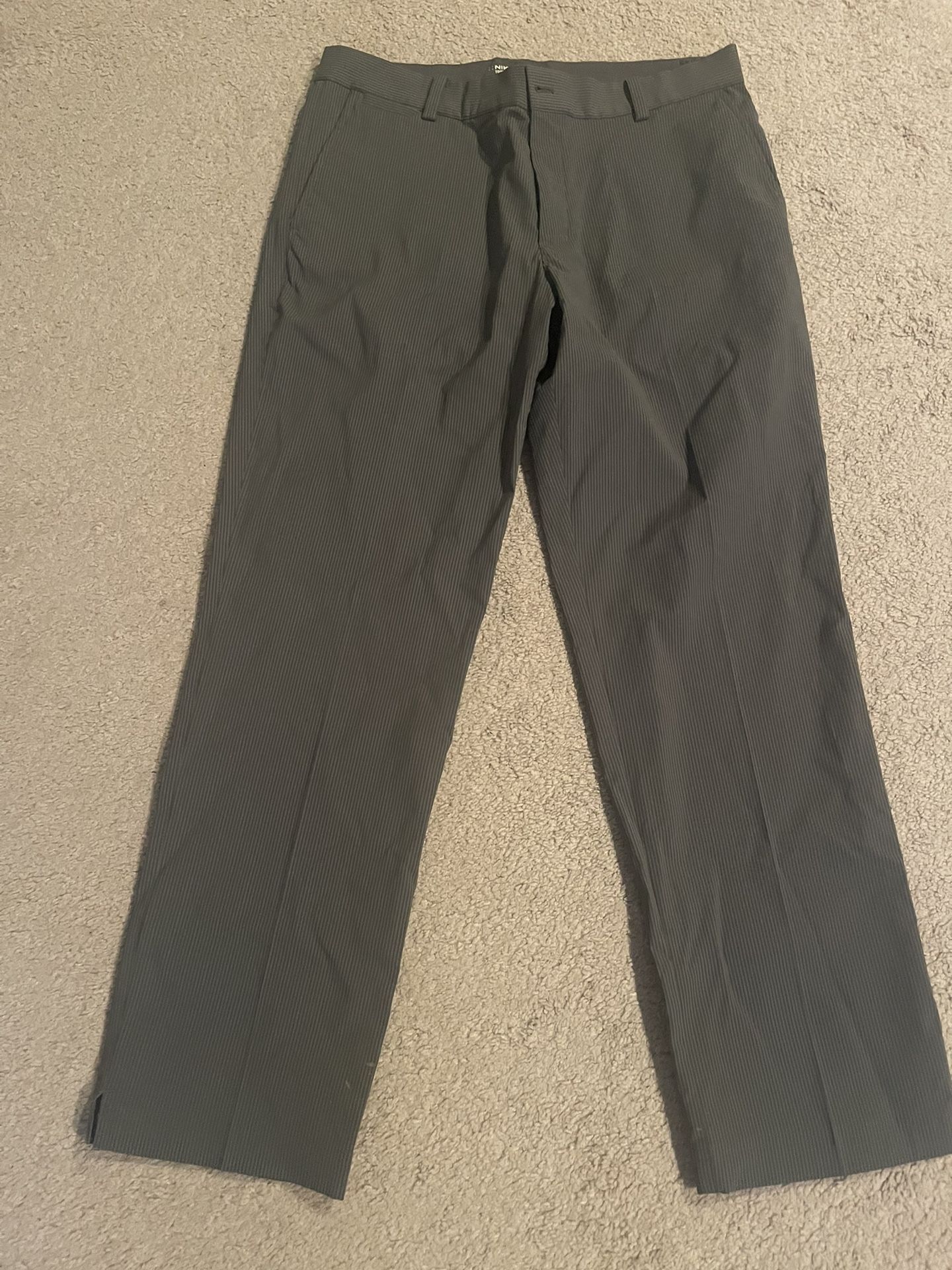 Nike Dri Fit Golf Pants 33x30 Grey