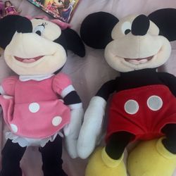 Mickey And Minnie Mouse Plushy 