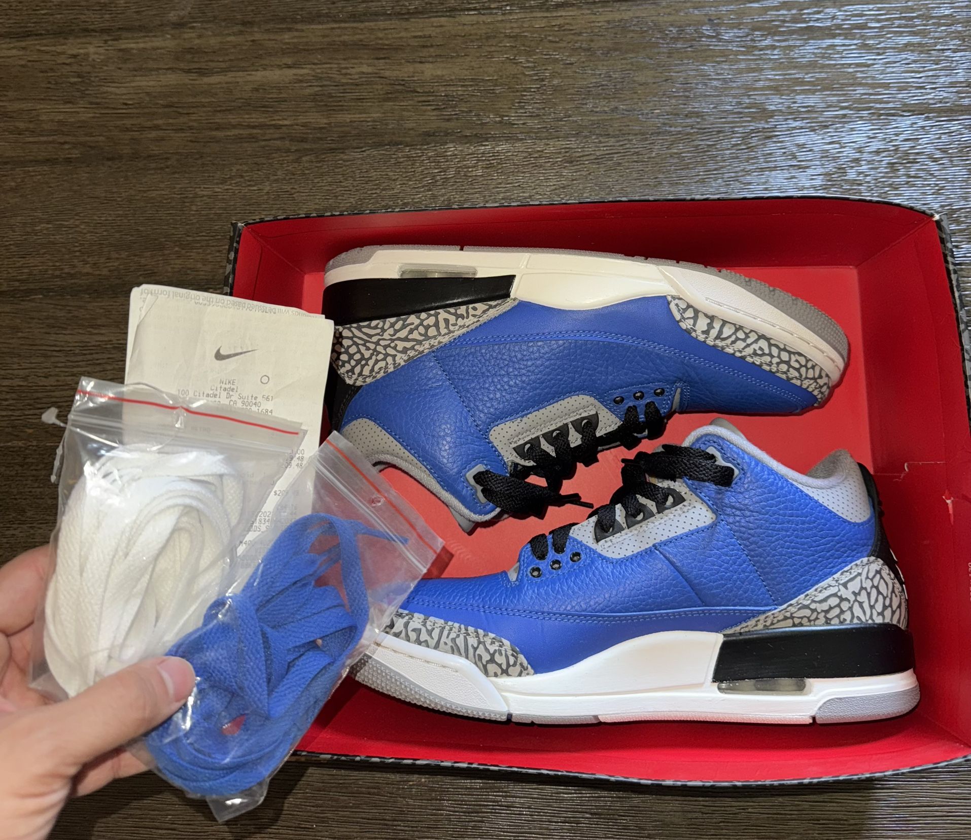 Air Jordan 3 Retro Blue Cement