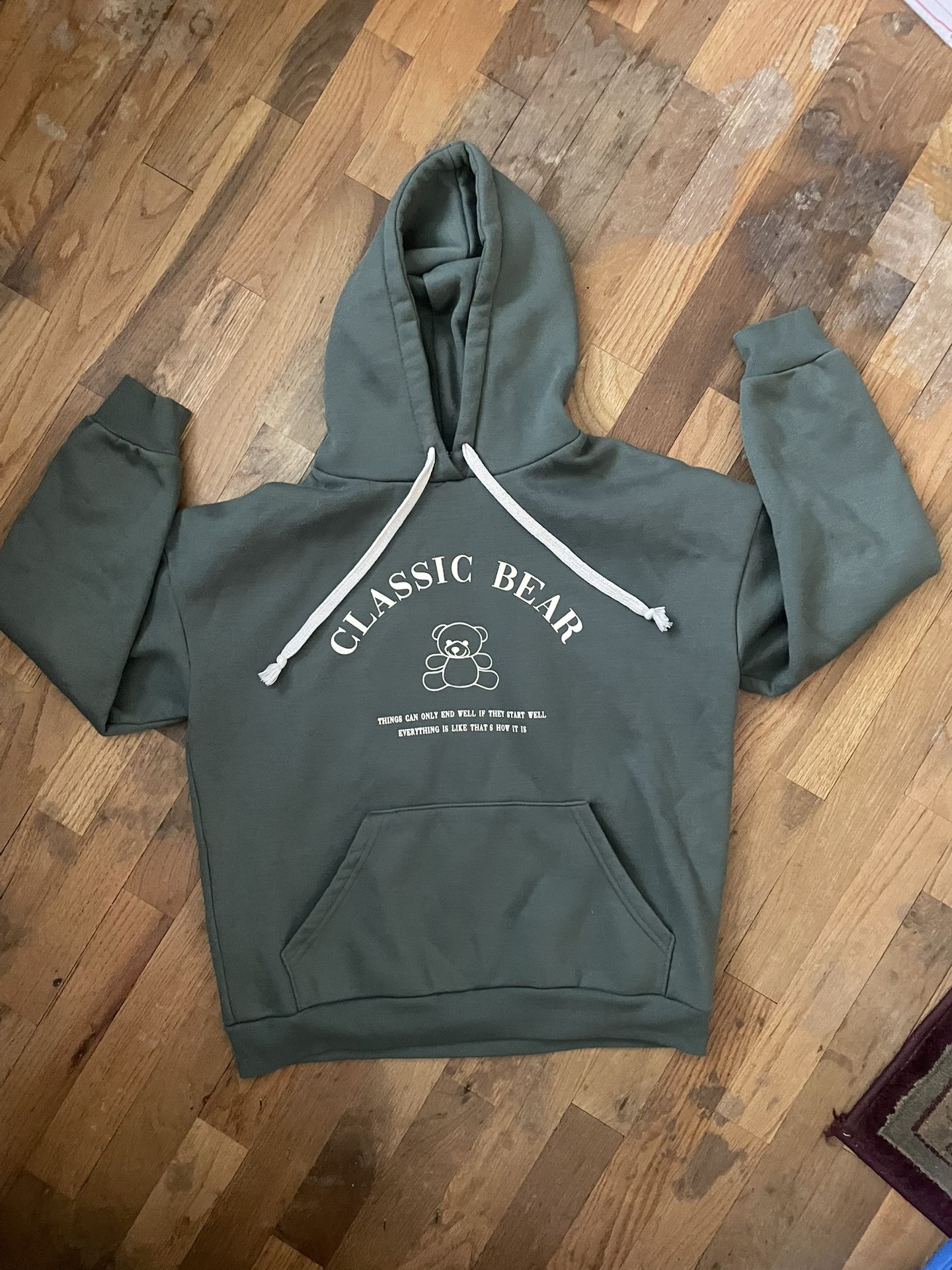 Black Line” Things that can only end right “Clasic Bear Hoodie