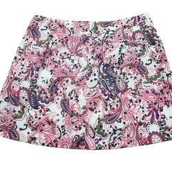 Lady Have Golf Skort Skirt Women’s Sz  12 Pink Floral EUC