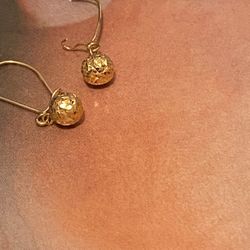 14k Gold Dangle Earrings 