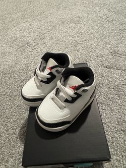 Air Jordan 3 Toddler Sneakers White Black