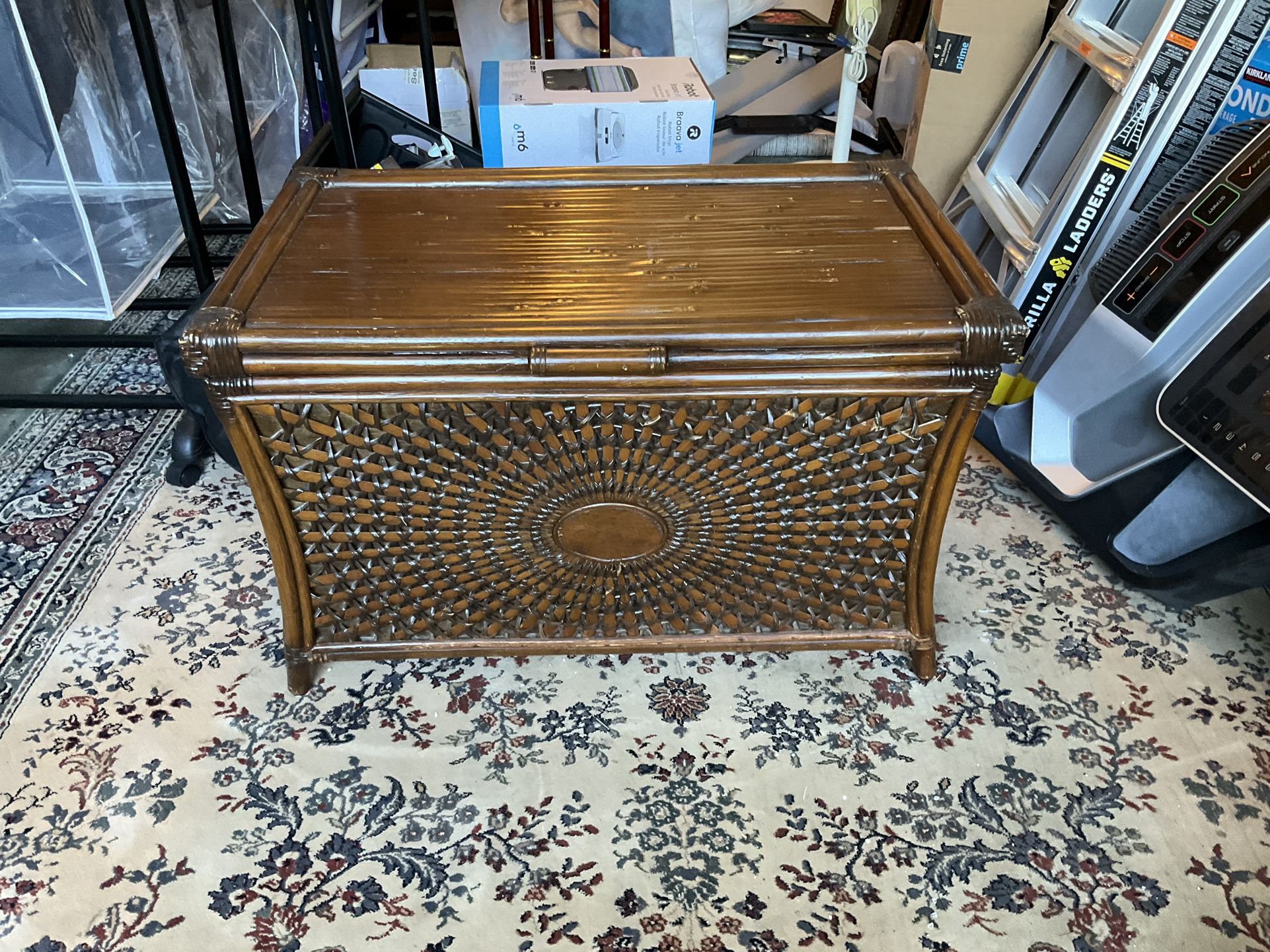 Rattan Coffee Table With Storage