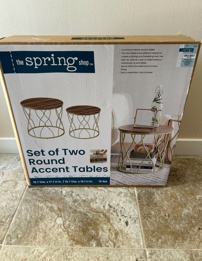 Set Of Two Accent Tables