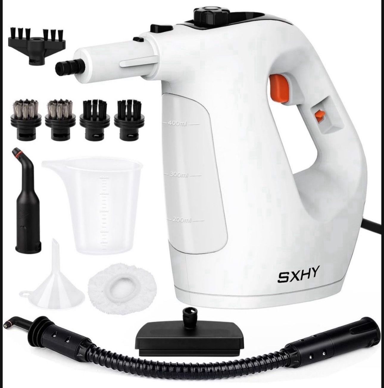 Steam Cleaner, Handheld Steamer for Cleaning, Multipurpose Pressurized Steam Cleaners for Home Use with Continuous Steam Lock, Unlimited Use Time and