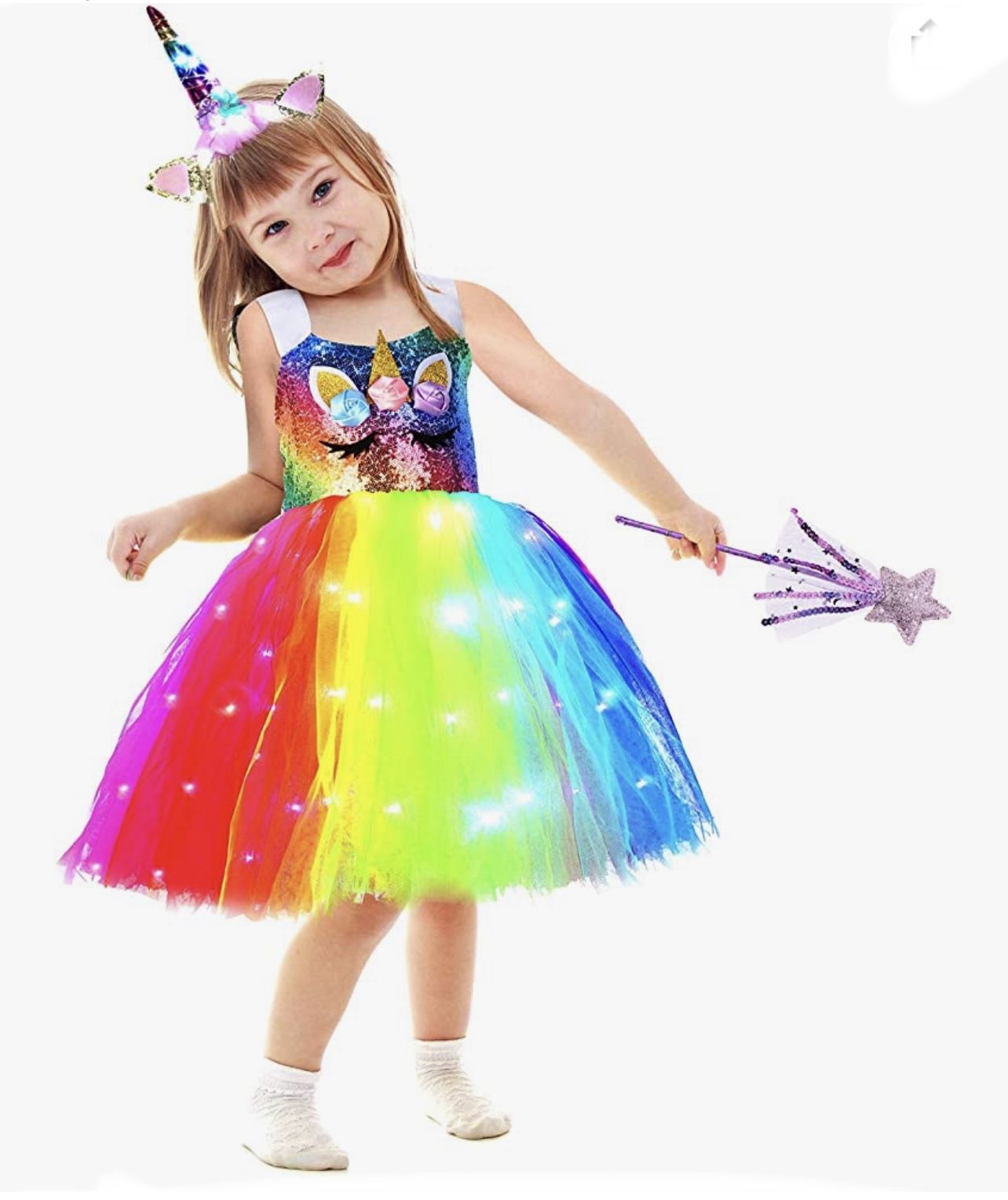LED Unicorn Tutu Dress